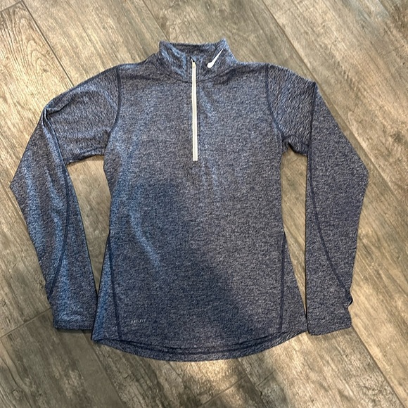 Nike Dry-Fit performance 1/2 zip pullover. Blue Heather. Size S. - Picture 1 of 8